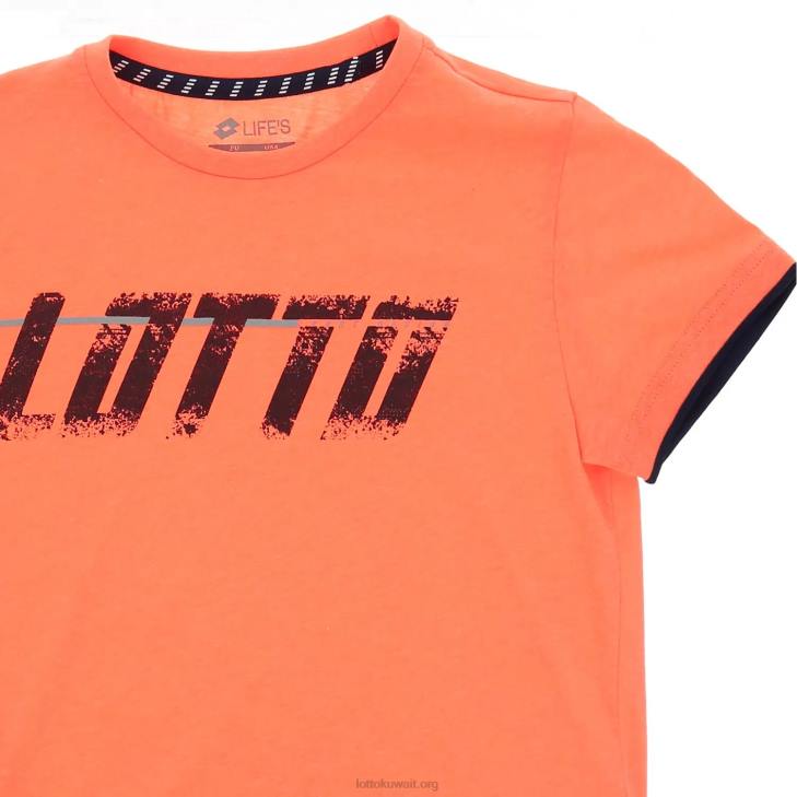 8VJN1148تي شيرت بشعار الماركة Lotto أطفال