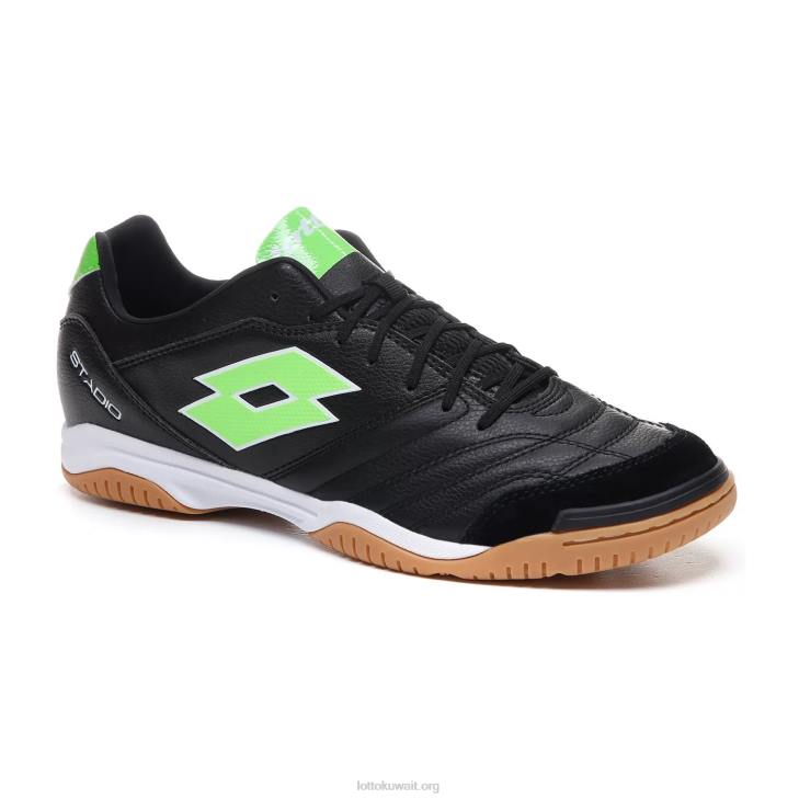 8VJN188 كل أسود / أخضر ربيعي stadio 300 ii id Lotto رجال