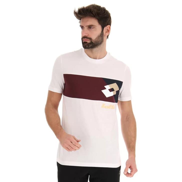 8VJN384 ناصعة البياض رياضي lg iii tee js Lotto رجال