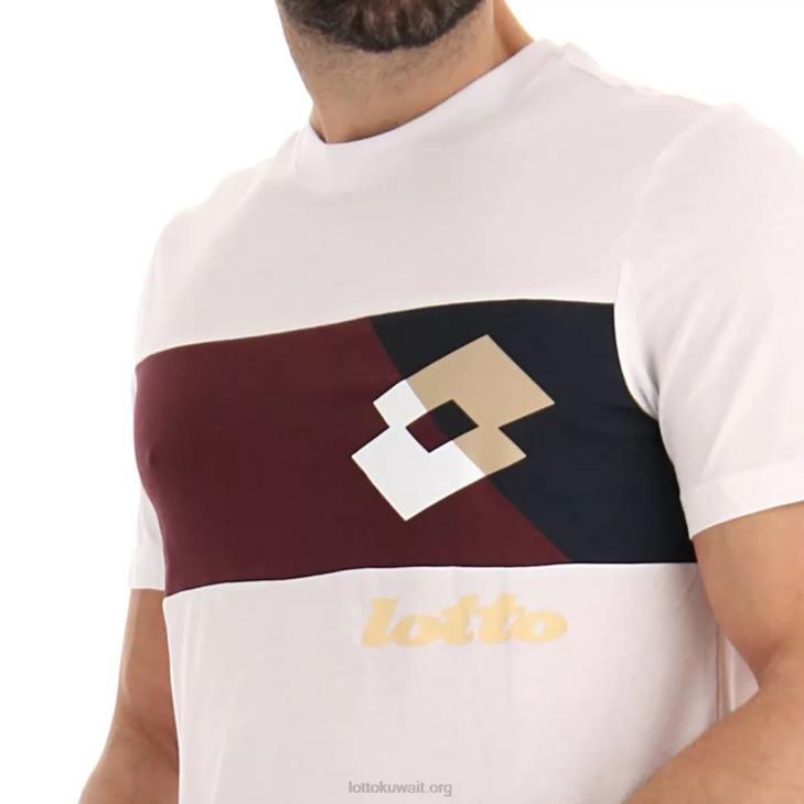 8VJN384 ناصعة البياض رياضي lg iii tee js Lotto رجال