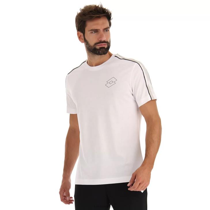 8VJN463 ناصعة البياض شعار vi tee js Lotto رجال