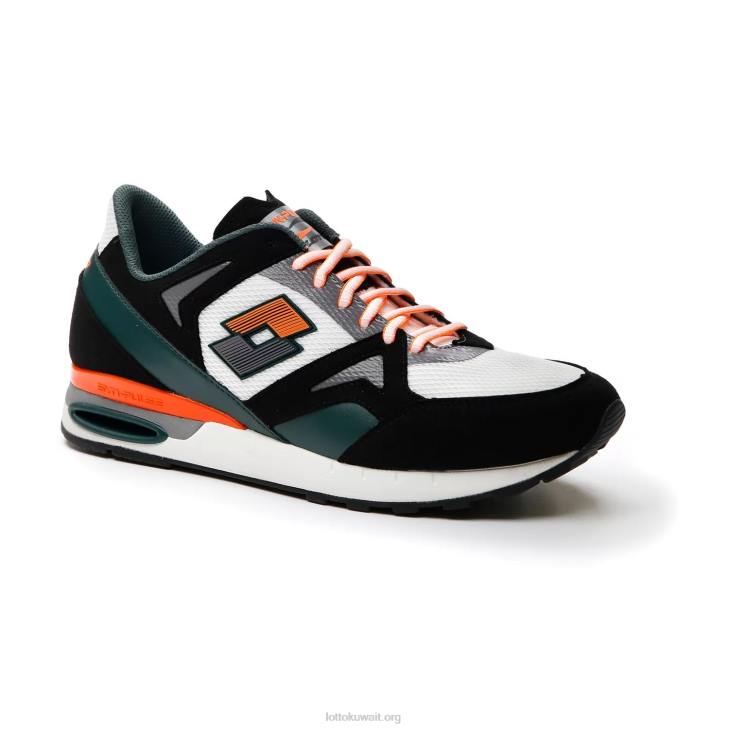 8VJN55 أبيض / كل أسود / أخضر الرحلات synpulse '93 amf Lotto رجال