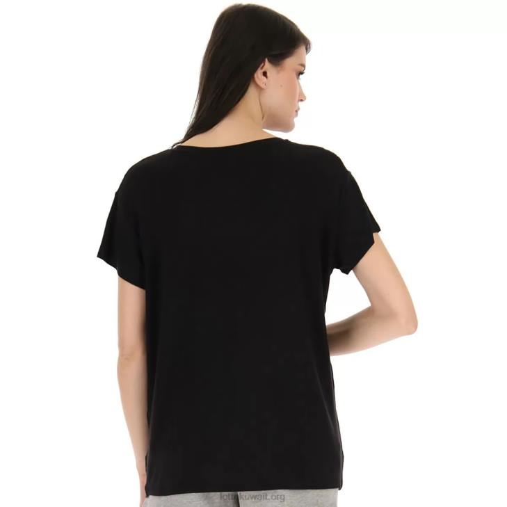 8VJN907 كله اسود نص tee w vi Lotto نحيف